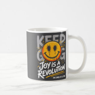 Smile Face Optimism Good Energy Mental Health Awar Coffee Mug