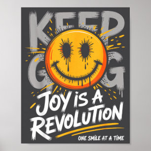 Smile Face Optimism Good Energy Mental Health Awar Poster