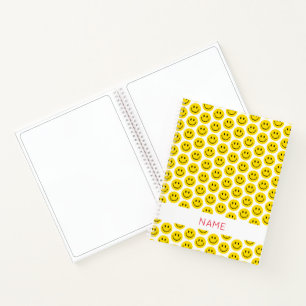Smile Face Pattern Name Artist Sketchbook Fun Notebook