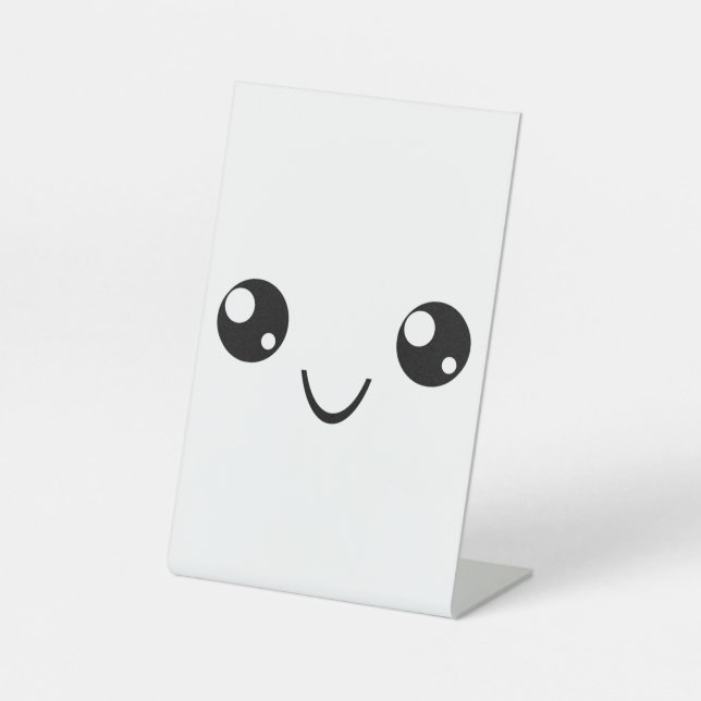 Smile Face Pedestal Sign (Front)