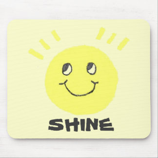 Smile Face Shine Mouse Mat