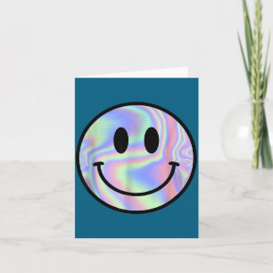 Smile Face Shirt Happy Smiling Face Rave Edm Music Card