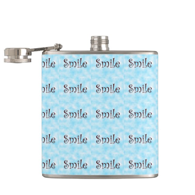 Smile-flask Hip Flask (Opened)
