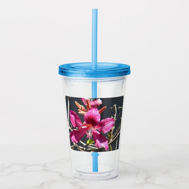 Smile Flower Acrylic Tumbler (Front)
