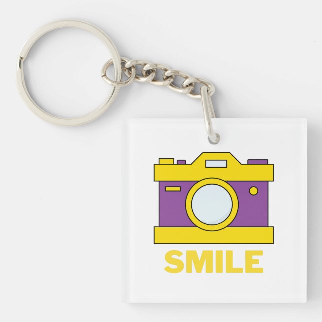 smile for free photo key ring (Front)