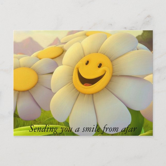 Smile from Afar Postcard (Front)