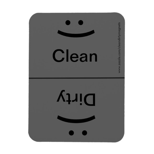 Smile/Frown - Drk Grey Magnet (Vertical)