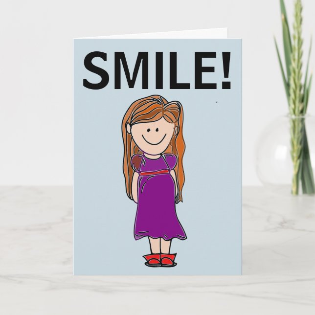 SMILE! GIRL BIRTHDAY CARD (Front)