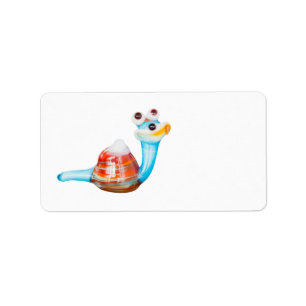 SMILE GLASS SNAIL LABEL