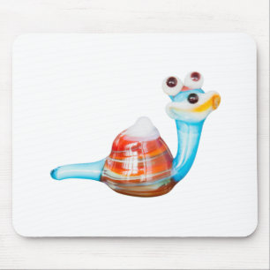 SMILE GLASS SNAIL MOUSE MAT