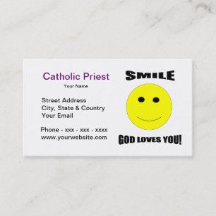 Smile God Loves You Business Card