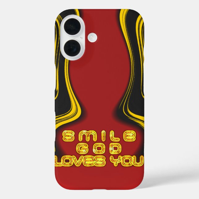Smile God Loves You Customise Product Case-Mate iPhone Case (Back)