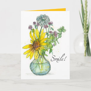 Smile God Loves You Religious Encouragement Card