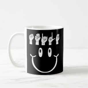 Smile Hand Sign Language Asl Interpreter Translato Coffee Mug