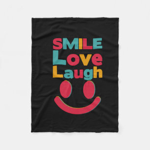smile, happy, cute, trendy, yellow, aesthetic, vsc fleece blanket