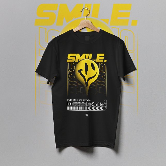 Smile happy emoji streetwear T-Shirt (Creator Uploaded)