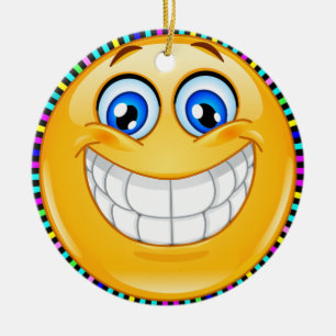 Smile Happy Face Friendship Ornamenet - SRF Ceramic Tree Decoration