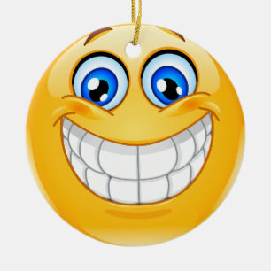 Smile Happy Face Friendship Ornamenet - SRF Ceramic Tree Decoration