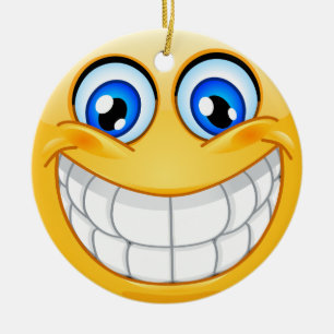 Smile Happy Face Friendship Ornamenet - SRF Ceramic Tree Decoration