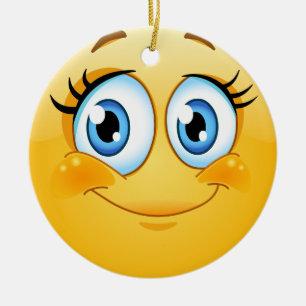 Smile Happy Face Friendship Ornamenet - SRF Ceramic Tree Decoration