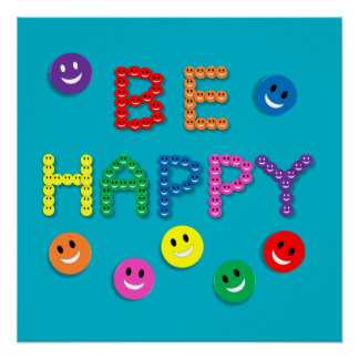 smile happy face life live joy peace grace poster