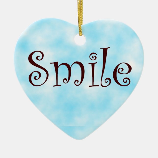Smile-heart ornament (Front)