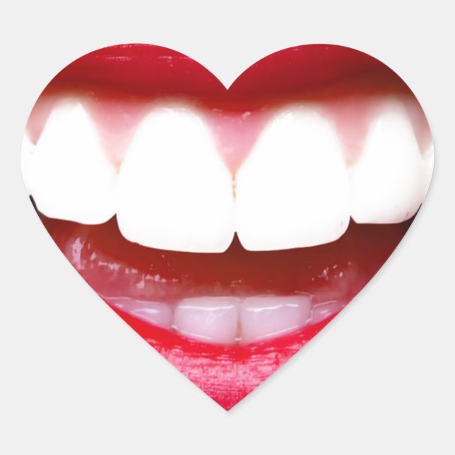 smile heart sticker (Front)