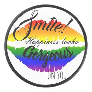 Smile Hockey Puck