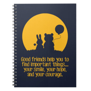 Smile, hope, courage notebook