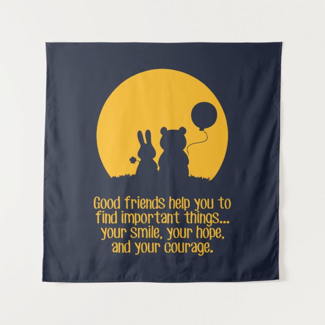 Smile, hope, courage tapestry (Front)