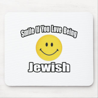 Smile If You Love Being Jewish Mouse Mat