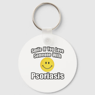 Smile If You Love Someone With Psoriasis Key Ring