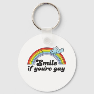 Smile if youre gay key ring