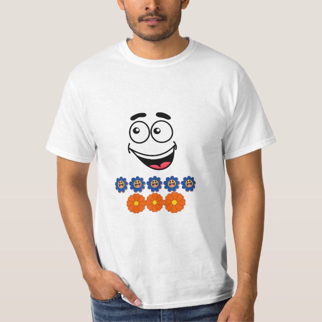Smile Illustration T-Shirt (Front)