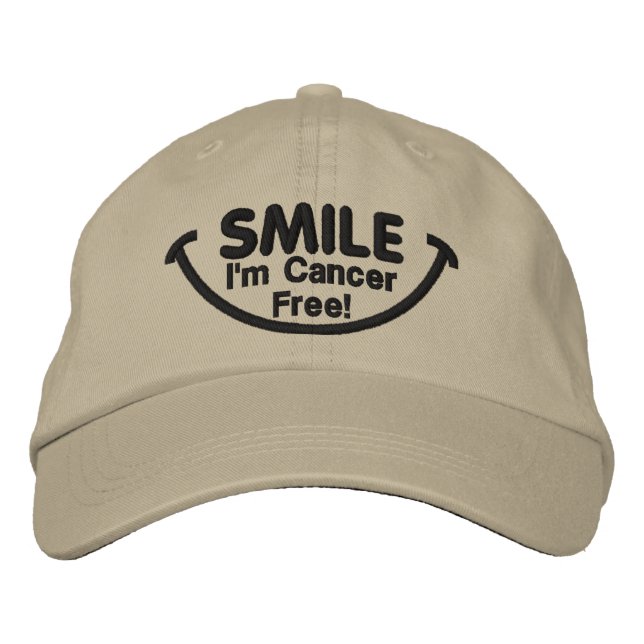 Smile I'm Cancer Free!  Hat (Front)
