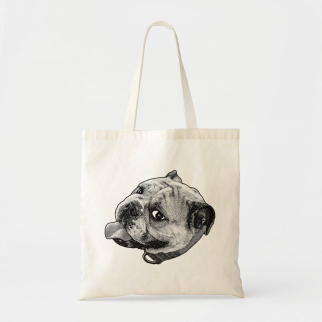 Smile in Halftone Tote Bag (Front)