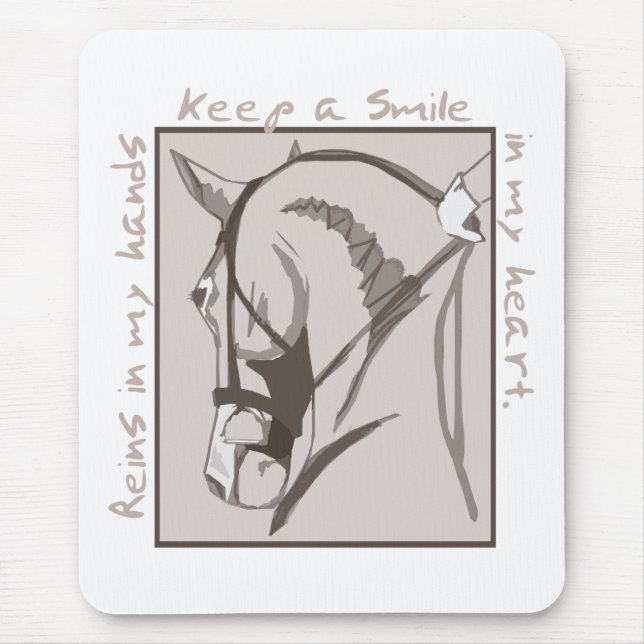 Smile In My Heart Mouse Mat (Front)