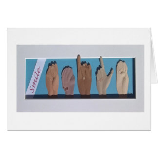 "Smile" in Sign Language