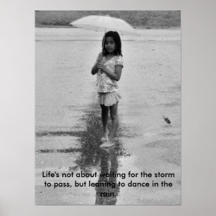 Smile in the rain poster