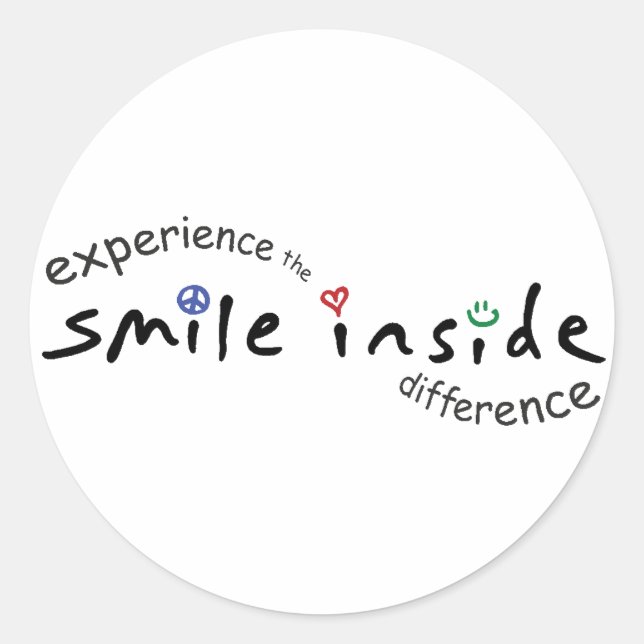 Smile Inside Sticker Sheet (Front)
