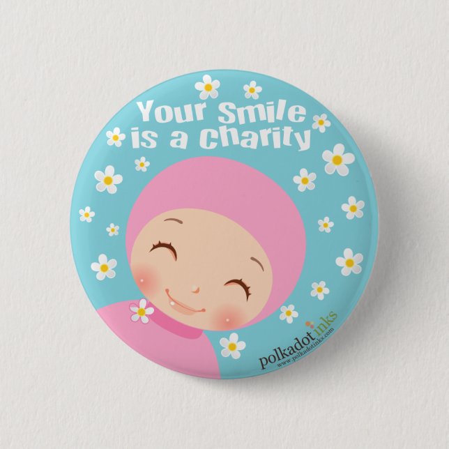 Smile is A Charity Badge (Front)