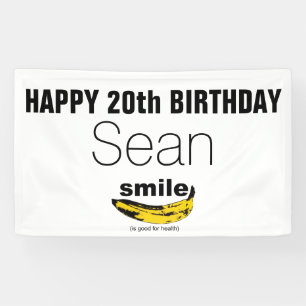 Smile is good for Health 20th Birthday banner