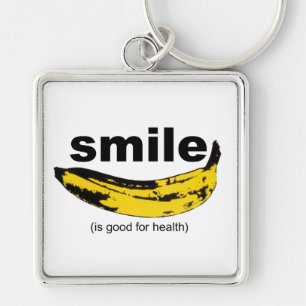 SMILE is good for health - Keychain