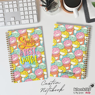 Smile is the best outfit! Kitty motivational Notebook