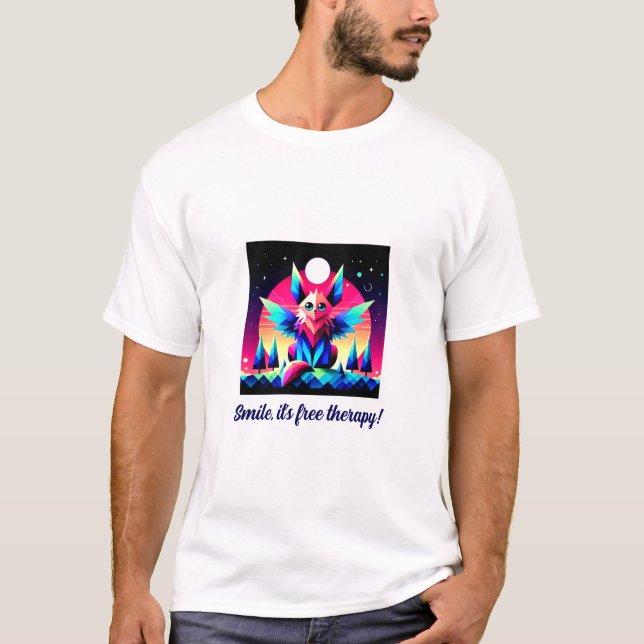 Smile, it’s free therapy! T-Shirt (Front)