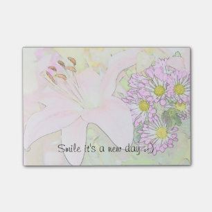 Smile it's a new day post notes