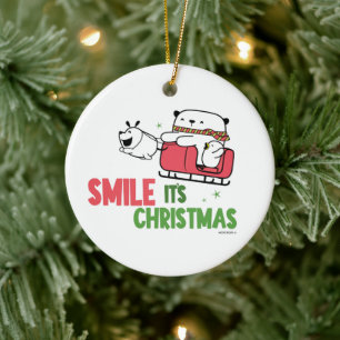 Smile, it's Christmas Ceramic Tree Decoration