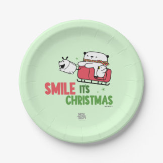 | Smile, it's Christmas Paper Plate