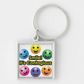 Smile! It's Contagious Key Ring