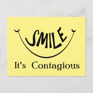 Smile It's Contagious Postcard